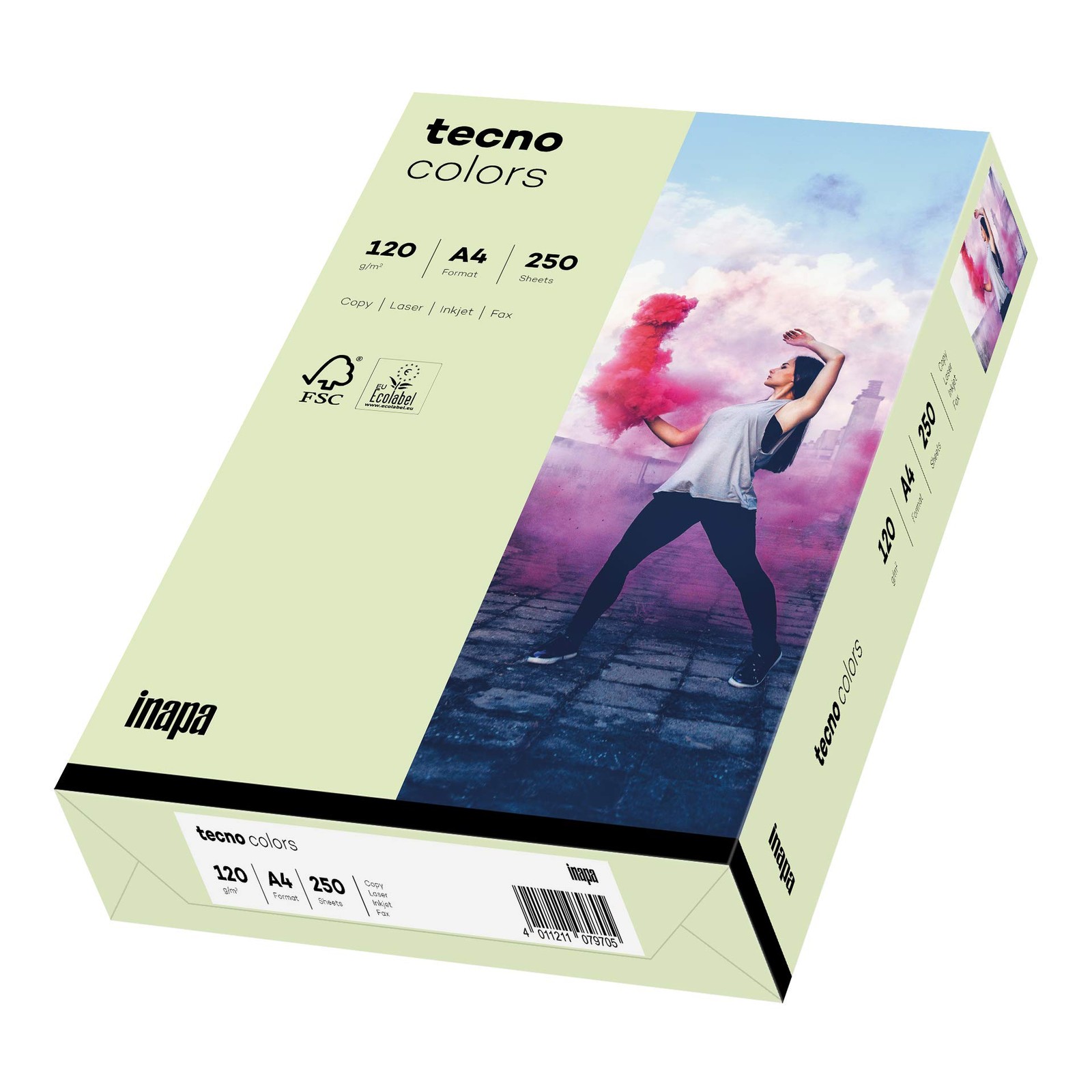Coloured Printer Paper, Colourful Paper Tecno Colors 120gsm, A4, 250 Sheets, H…