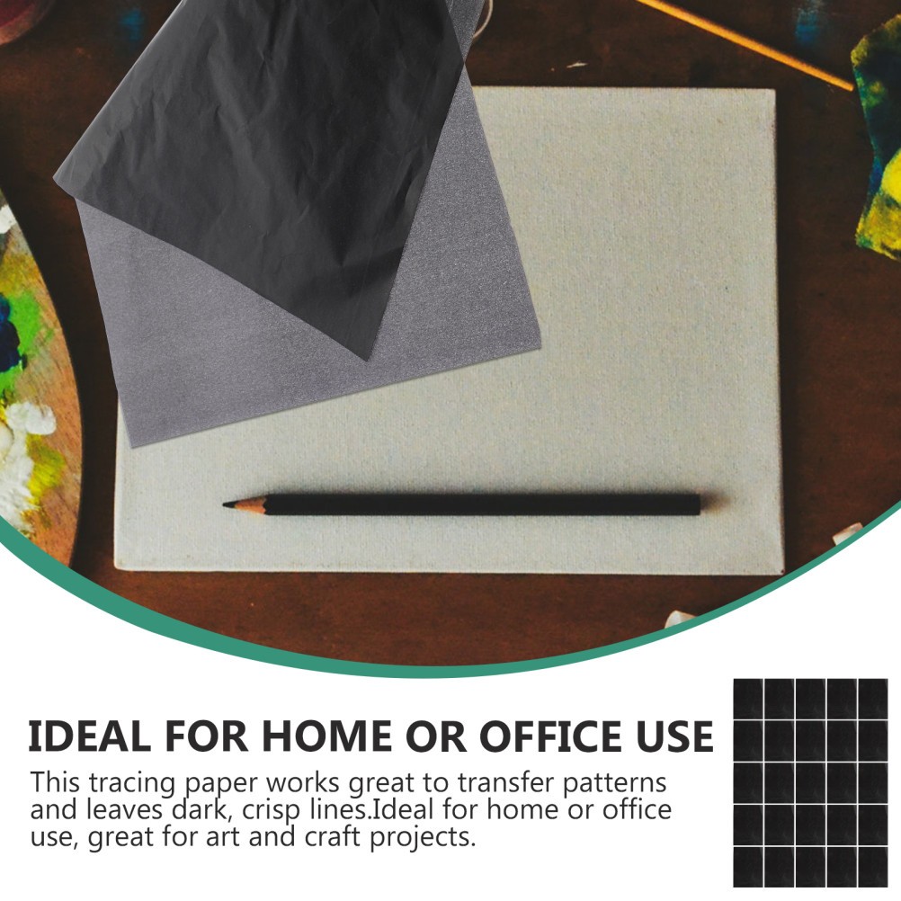Reusable Carbon Transfer Paper 25Sheets Black Ideal for Home Tracing and Art