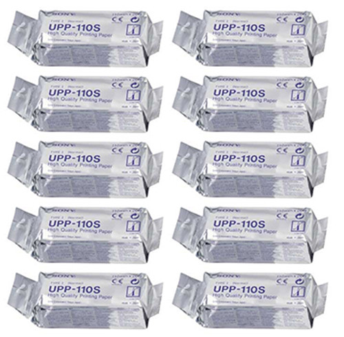 SONY UPP110S Standard Black and White Media Paper – Box of 10 Rolls