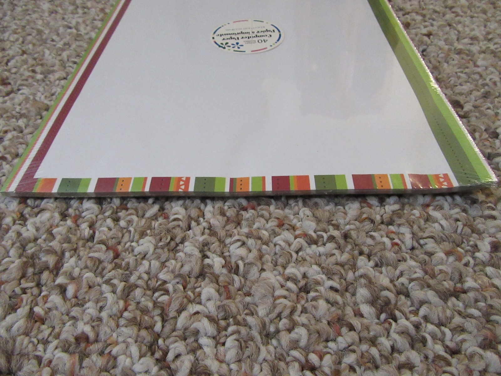 Greenbrier Writing/Computer Paper 40 Sheets 8.5″ x 11″ Fall Colors