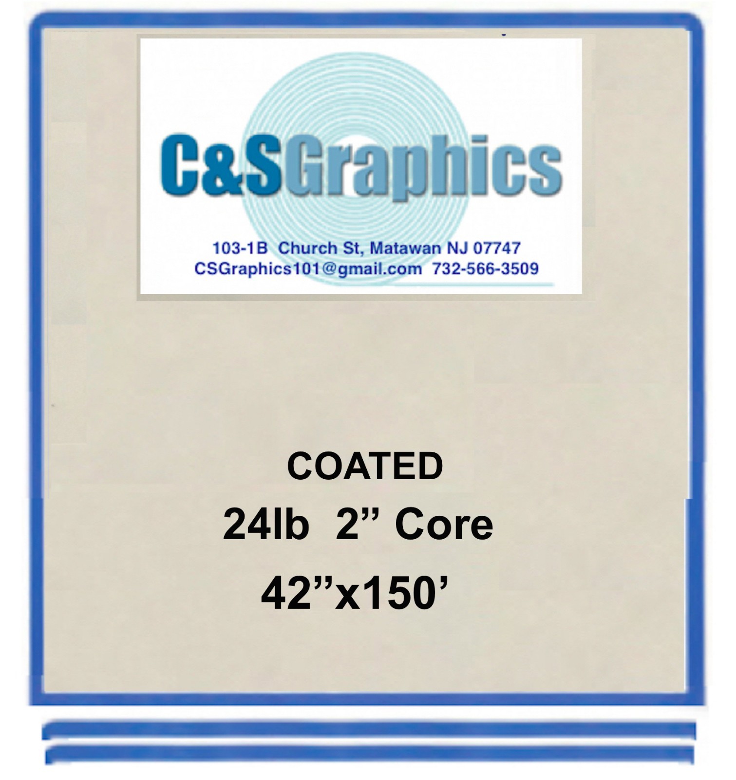 4 ROLLS 42″x150′ 24LB COATED BOND PLOTTER PAPER