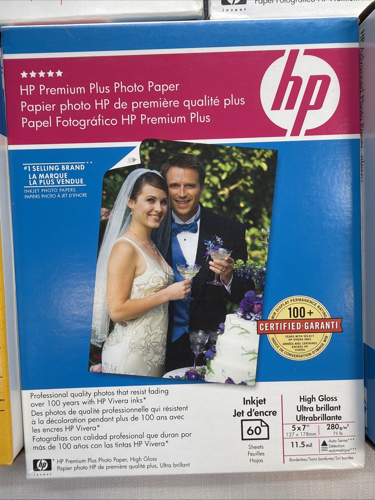 Genuine HP Premium Plus Photo Paper LOT Sheets New 4×6 5×7 8.5×11 LOT of 7 Boxes
