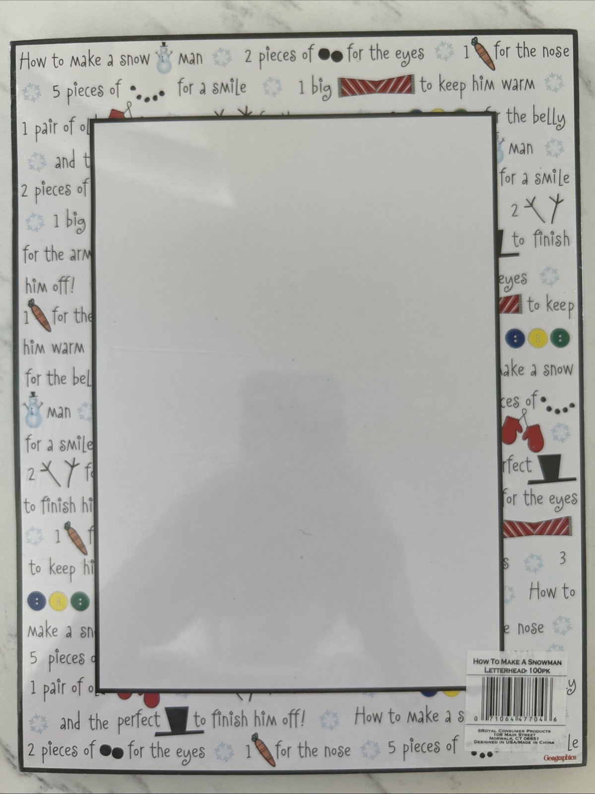 Holiday Festive design Computer Paper 100 Sheets New & Sealed Holiday Letter Sno