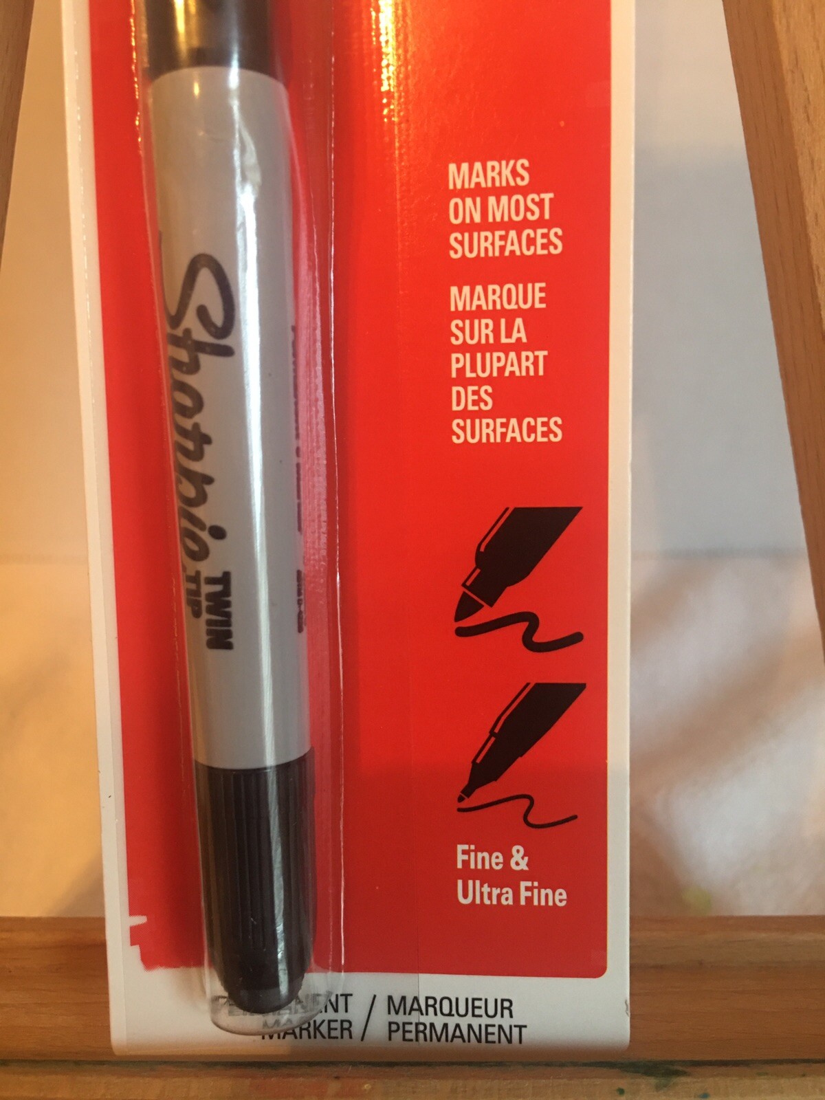 Sharpie Twin-Tip Permanent Marker Fine & Ultra Fine Point, Black 2 in 1 Lot Of 3