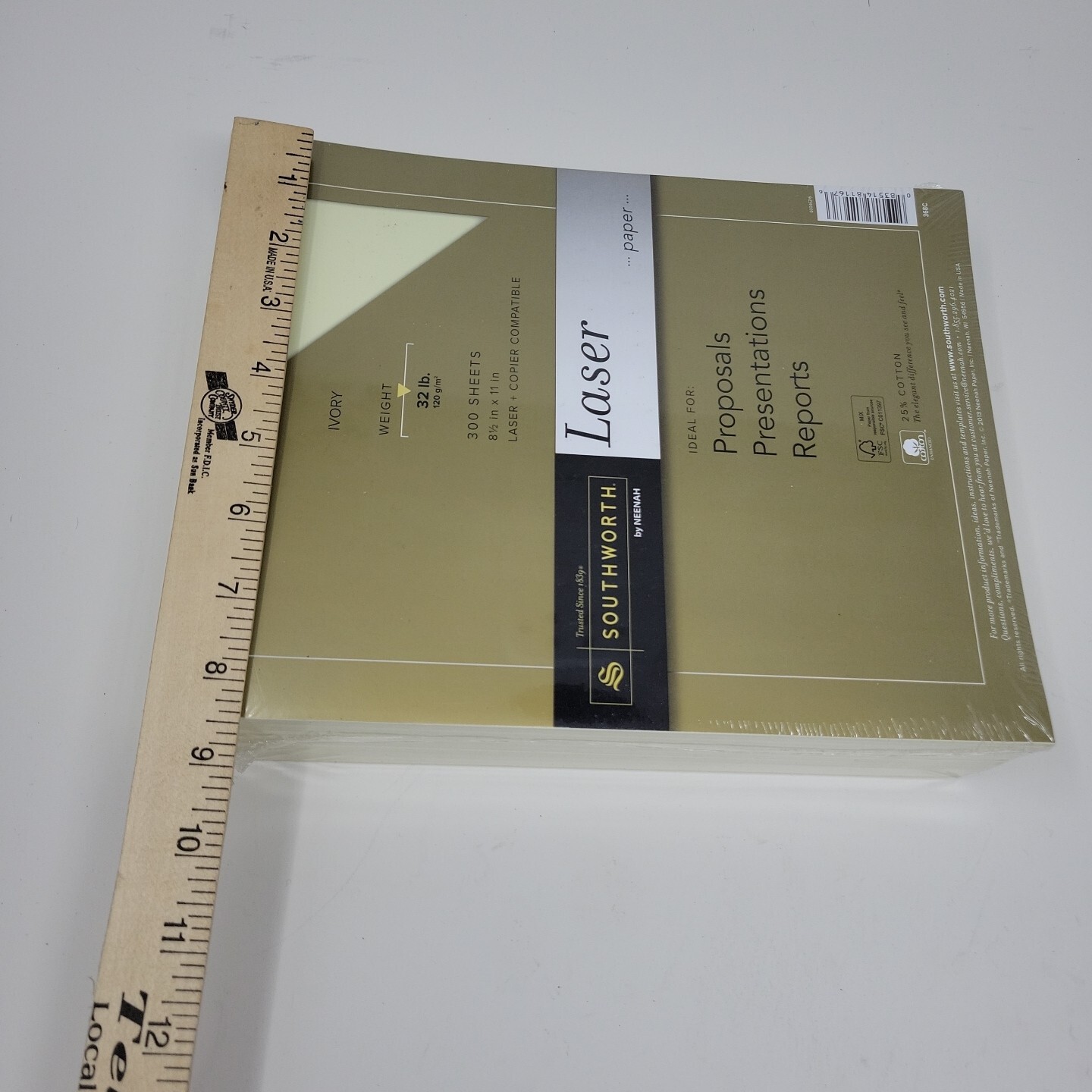 Southworth Laser Paper For Laser Print Copier IVORY 8.50″ X 11″ – 32lb 300sheets