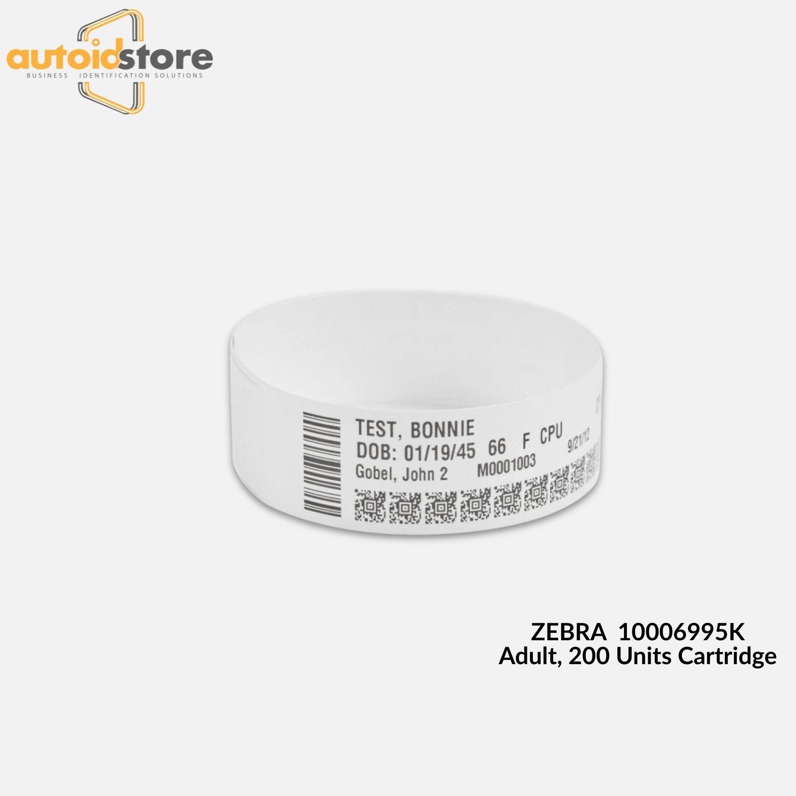 Zebra Cartrdige 10006995K Z-Band Direct Wristband 1″x11″ , 1 Box-6 Cartridge