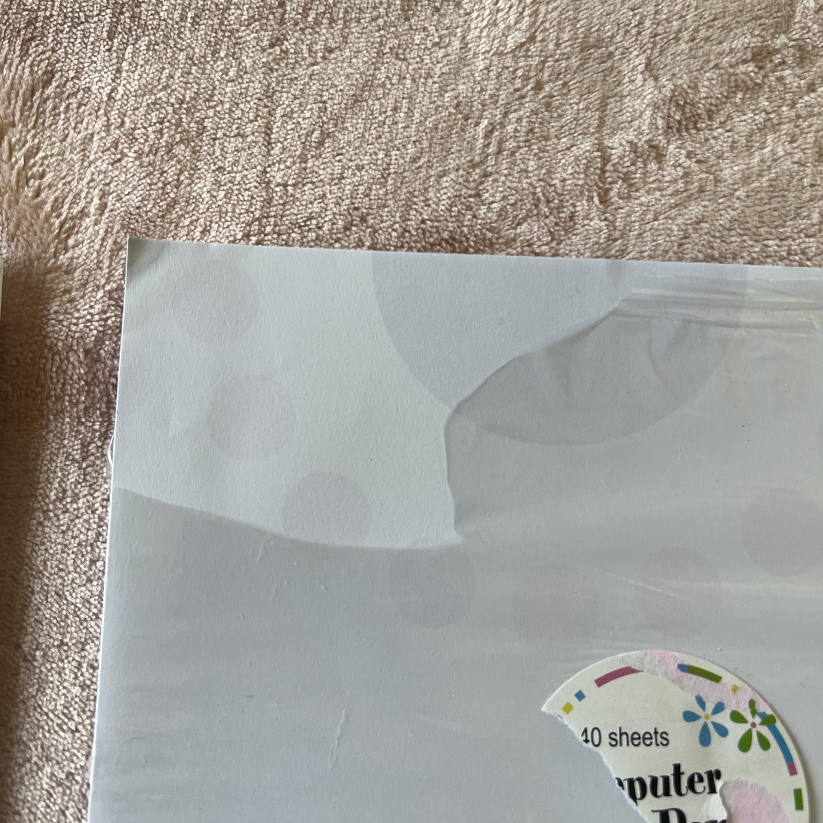 Computer Paper 40 Sheets 8.5″ by 11″ Flowers/ Two Pack 1 New Other Open Box
