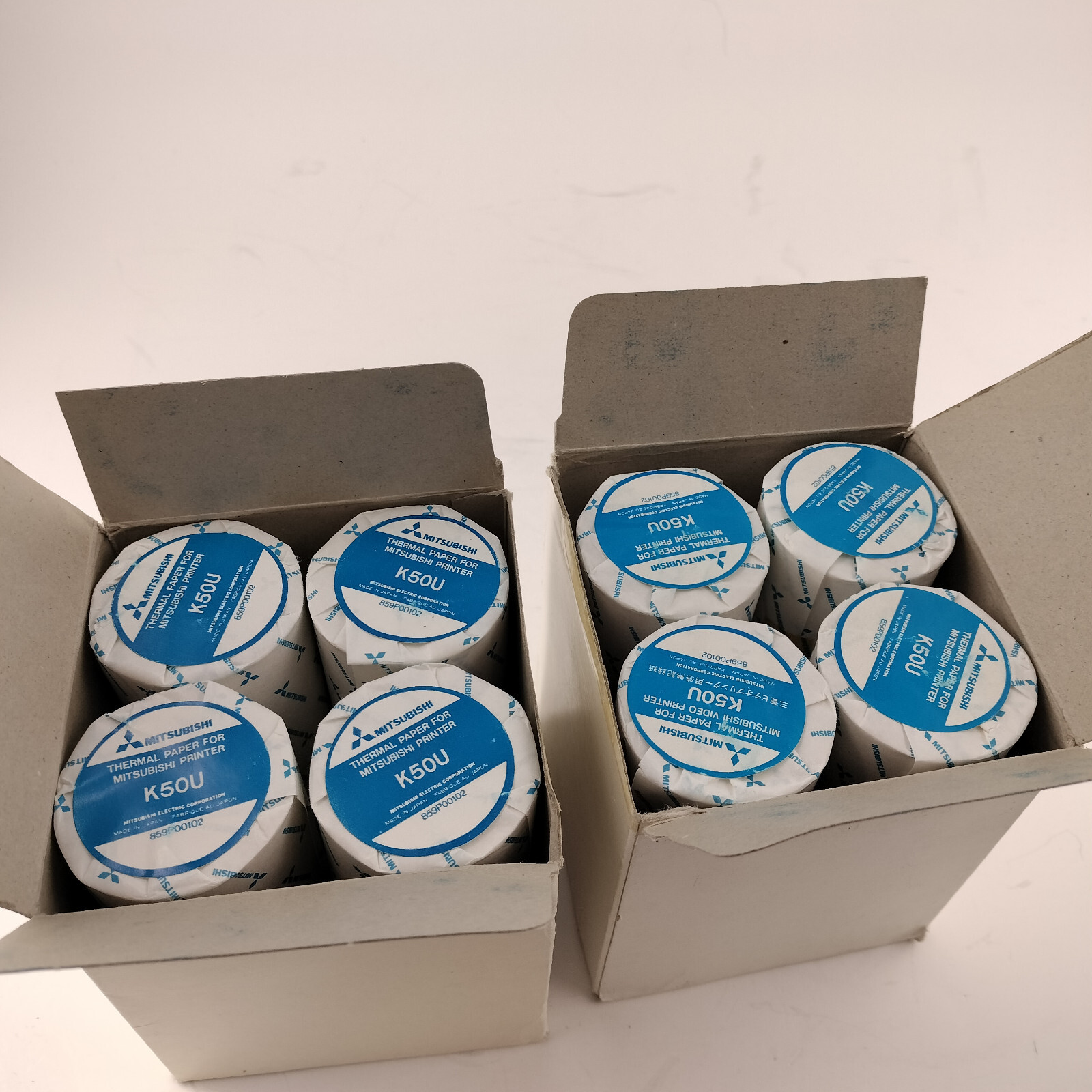 Vintage Mitsubisi Brand Thermal Paper – Model K50U – NEW – 8 Rolls Set FREE SHIP