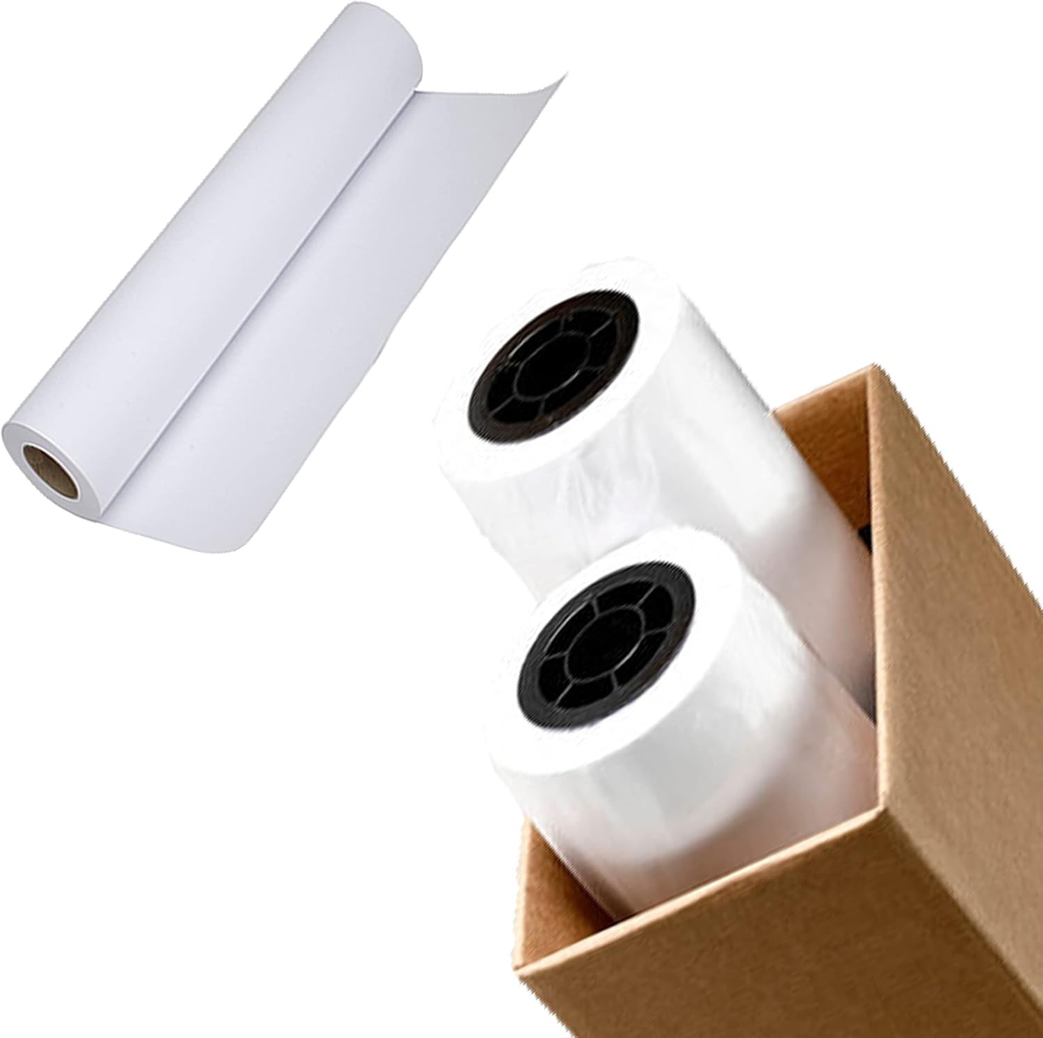 Plotter Paper 36 x 150 Box of 4-36” x 150 ft 4 Rolls 80 GSM 20 lb. C1861A Bond