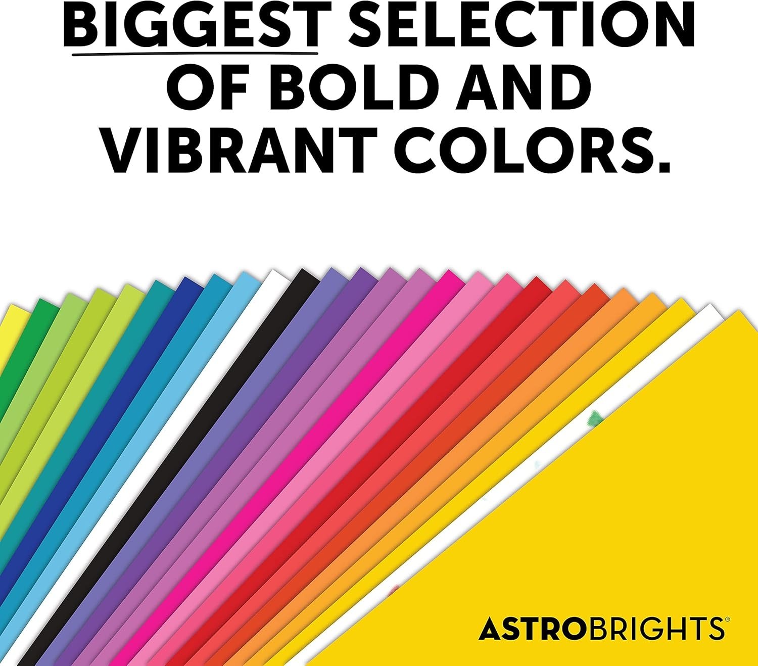 150 Sheets of Astrobrights 24 lb Color Paper, Spectrum 25 Colors, Smooth Finish