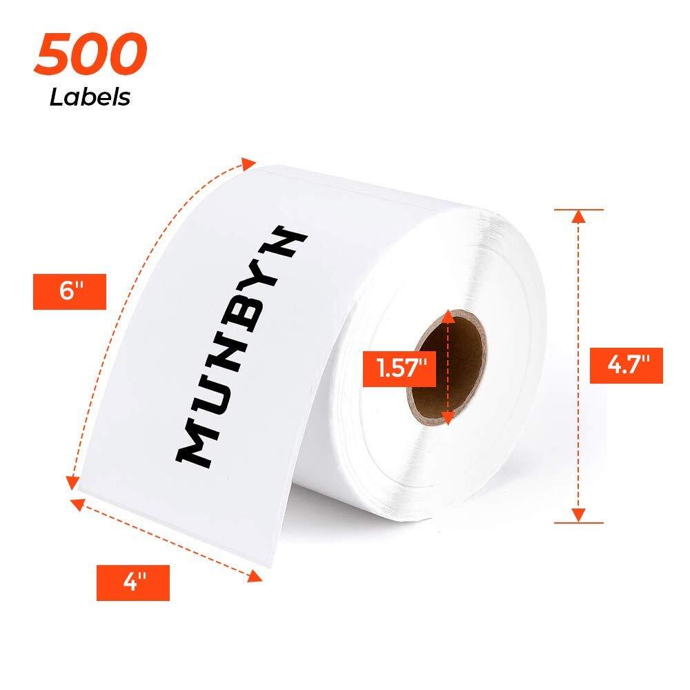500PCS 4″ x 6″ Direct Thermal Shipping Address Label Paper Sticker For UPS/USPS