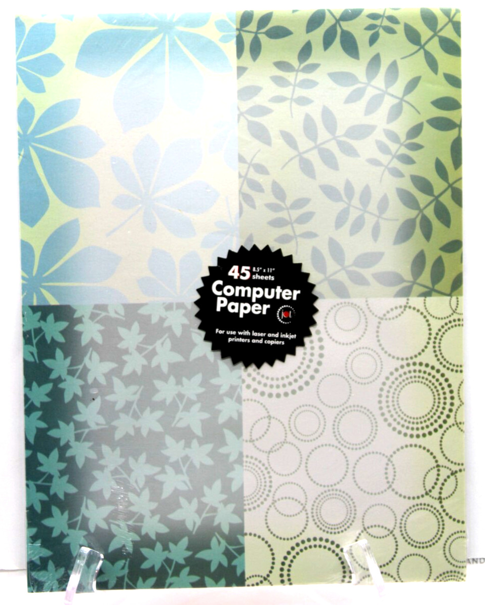 Border Computer Paper Decorative 3 pks 45-50 Sheets Ea Celebration Leaves Rustic