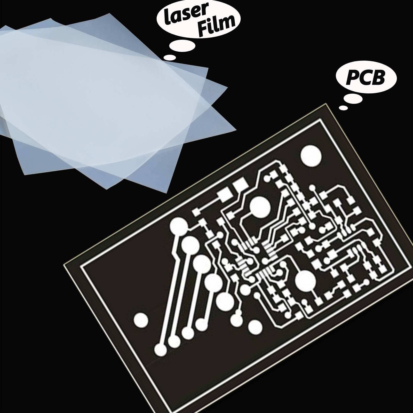 8.5×11，100 sheets,Silk Screen Printing Waterproof Inkjet Transparent Film Paper