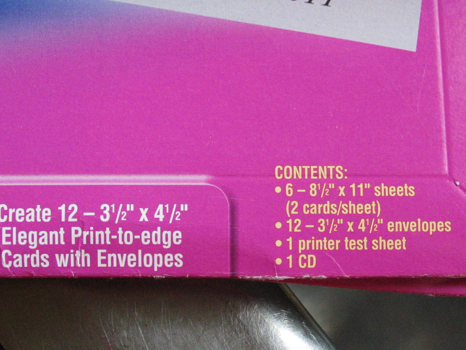3M Textured Greeting Cards print edge to edge with envelopes