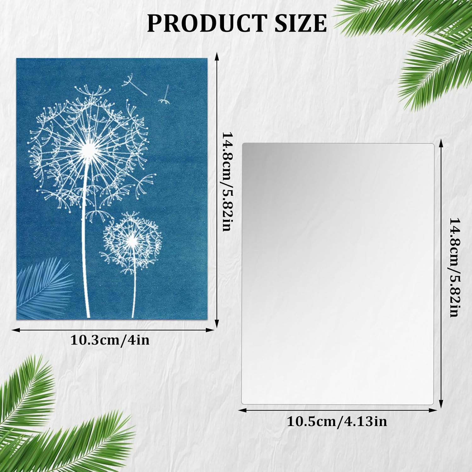 30 Pcs Cyanotype Paper, Sun Print Paper Kit with Acrylic Board Solar Activated A