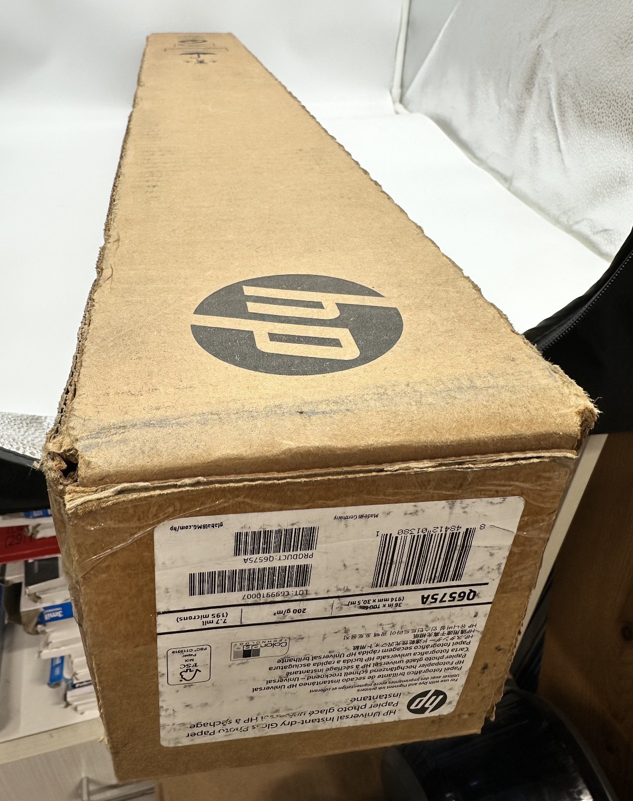 NEW Genuine HP Universal Instant-dry Gloss Photo Paper (Q6575A) | 36″ x 100′