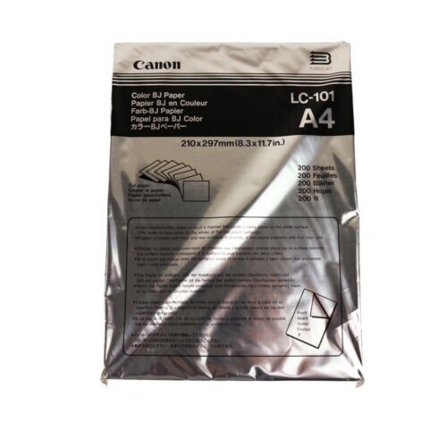Canon LC 101 Color BJ 200 A4 Printer Paper