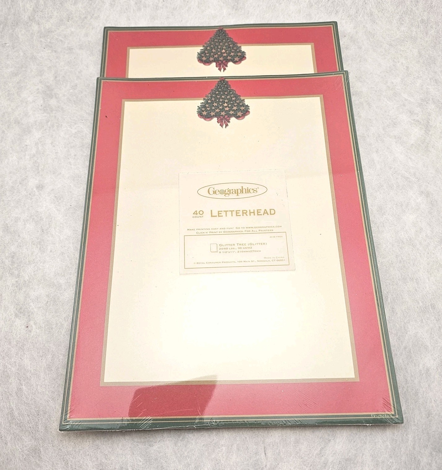 Lot Of 5 Geographics Christmas Icons Newsletter Printer Paper Letterhead 40 Page