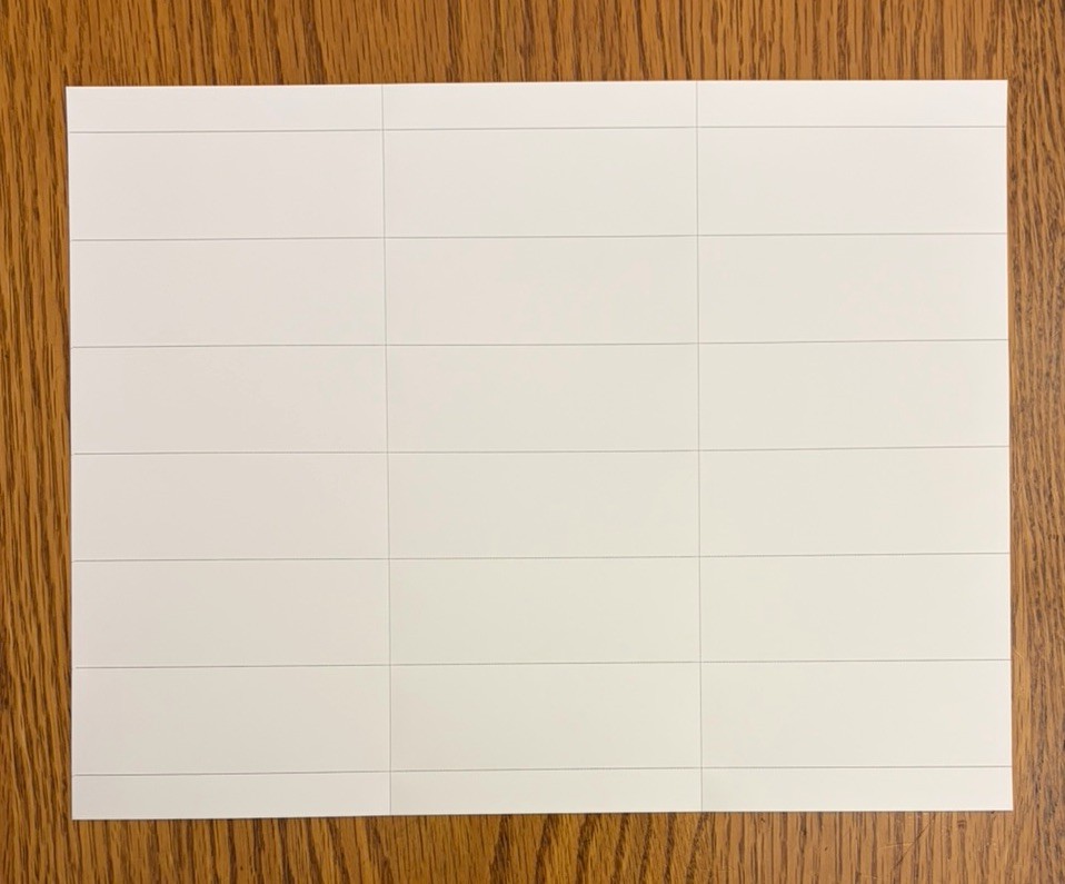 LexJet Promo-Point Shelf Talkers 18-UP Shelf Strips 100/box White P.O.P. Display