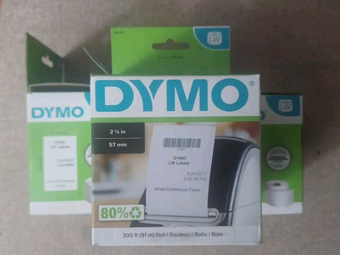DYMO Label Writer. 2.25 Inch Receipt Paper. 300 Feet.
