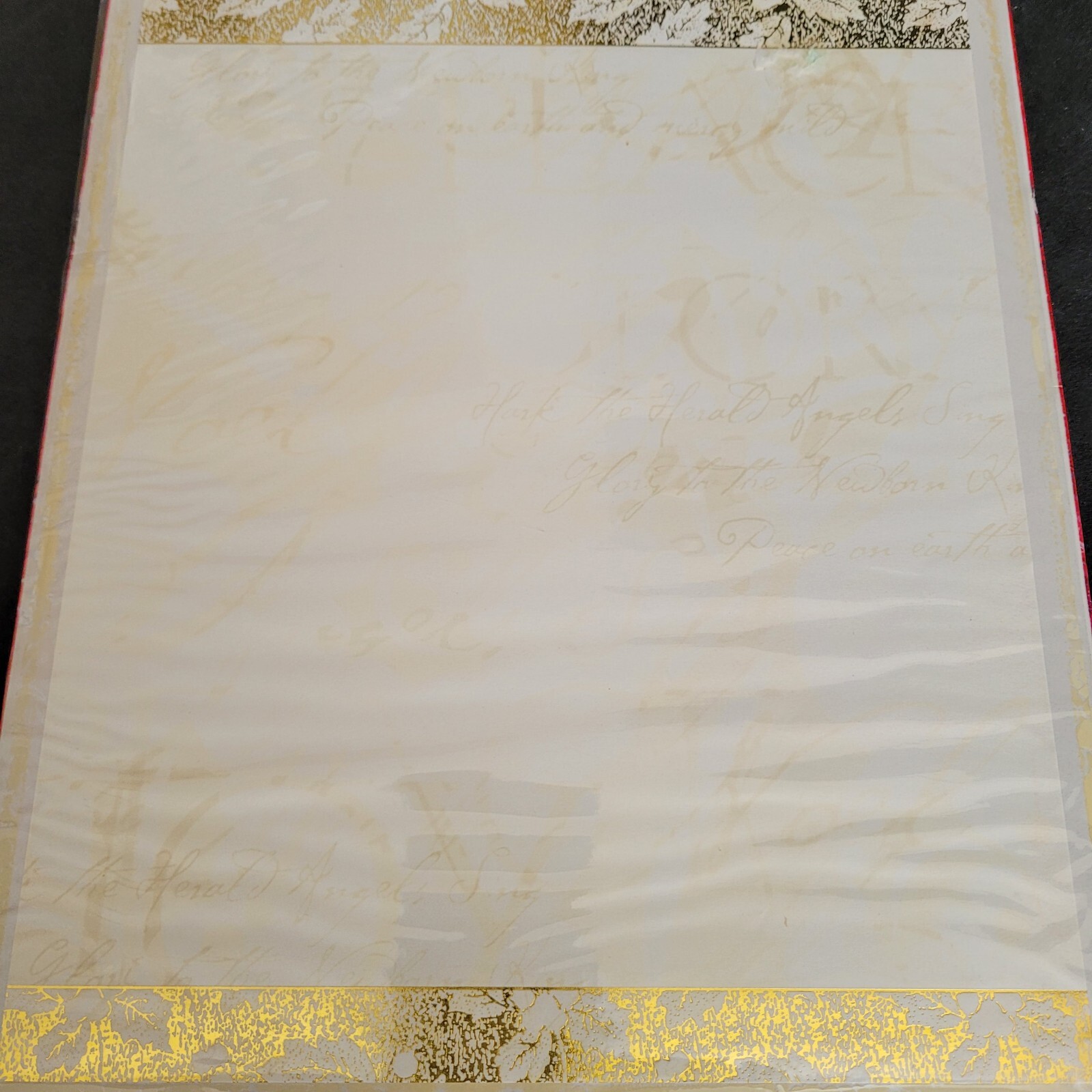 Stationary Address Labels Seals Scrapbook JeanMarie Gold Foil Christmas Letter