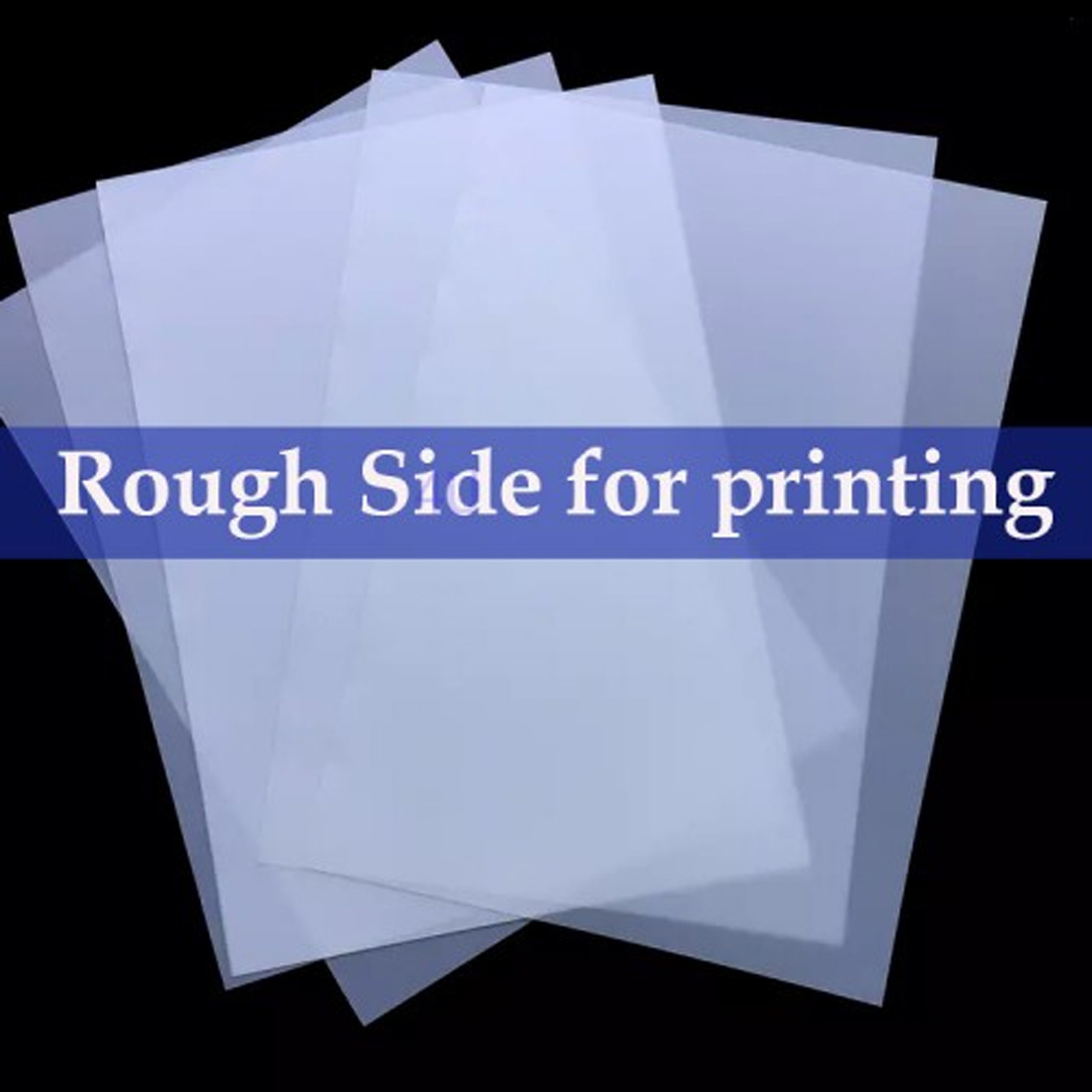 8.5 x 14，Waterproof Inkjet Milky Transparency Screen Printing Film 50 sheets