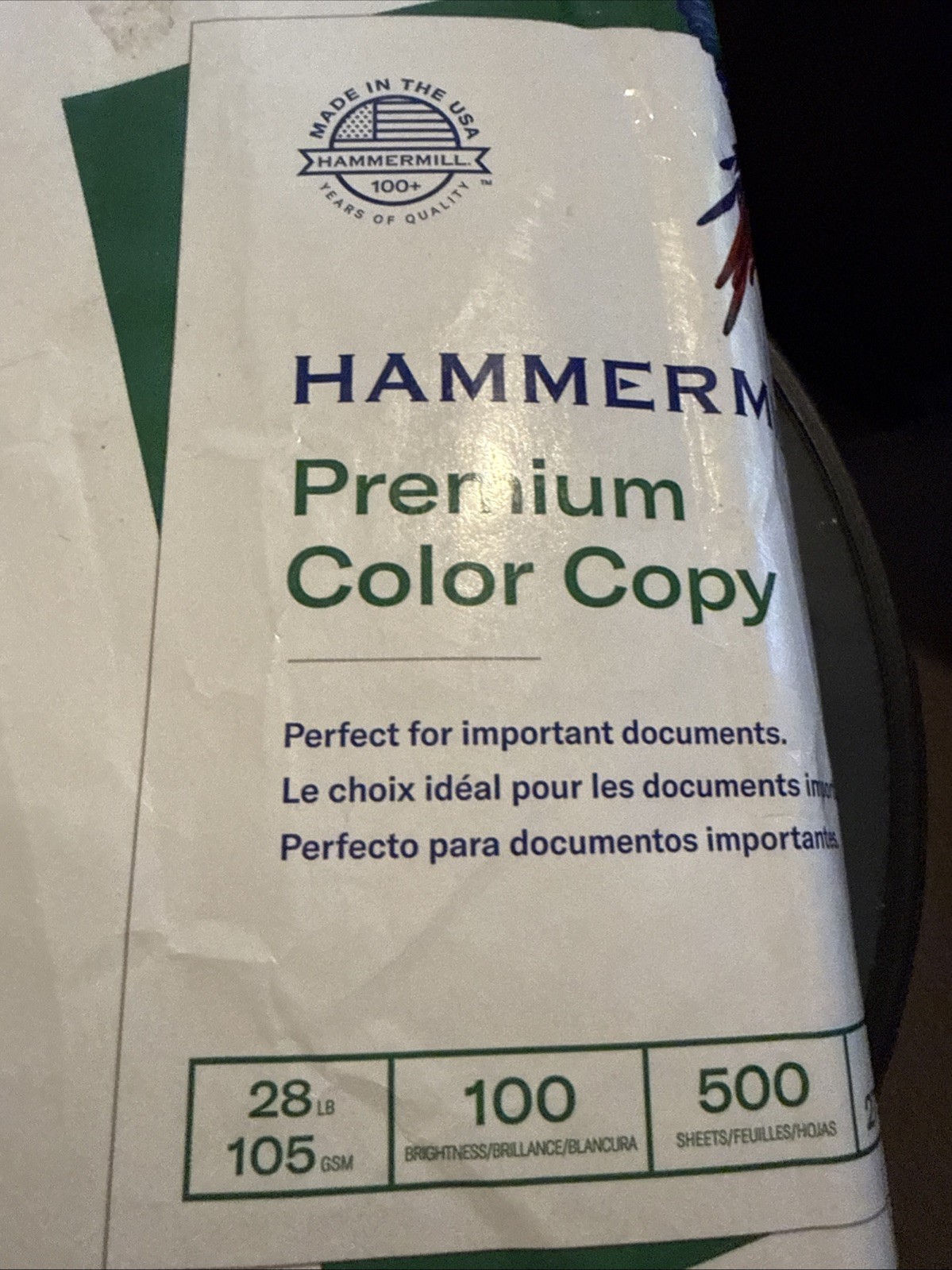 Hammermill Printer Paper, Premium Color 28 lb (102541R), 11 x 17 – 100 Bright