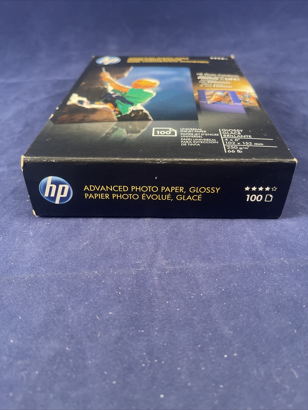 HP Advanced Glossy Inkjet Printer Photo Paper 100 4 x 6 Inch Sheets 66 Lb SEALED