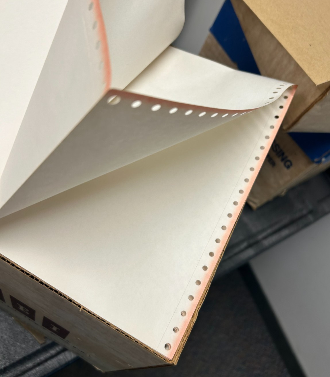 Continuous Dot Matrix Tractor Feed Printer Computer Paper 9.5″×11″ 2750 Sheets