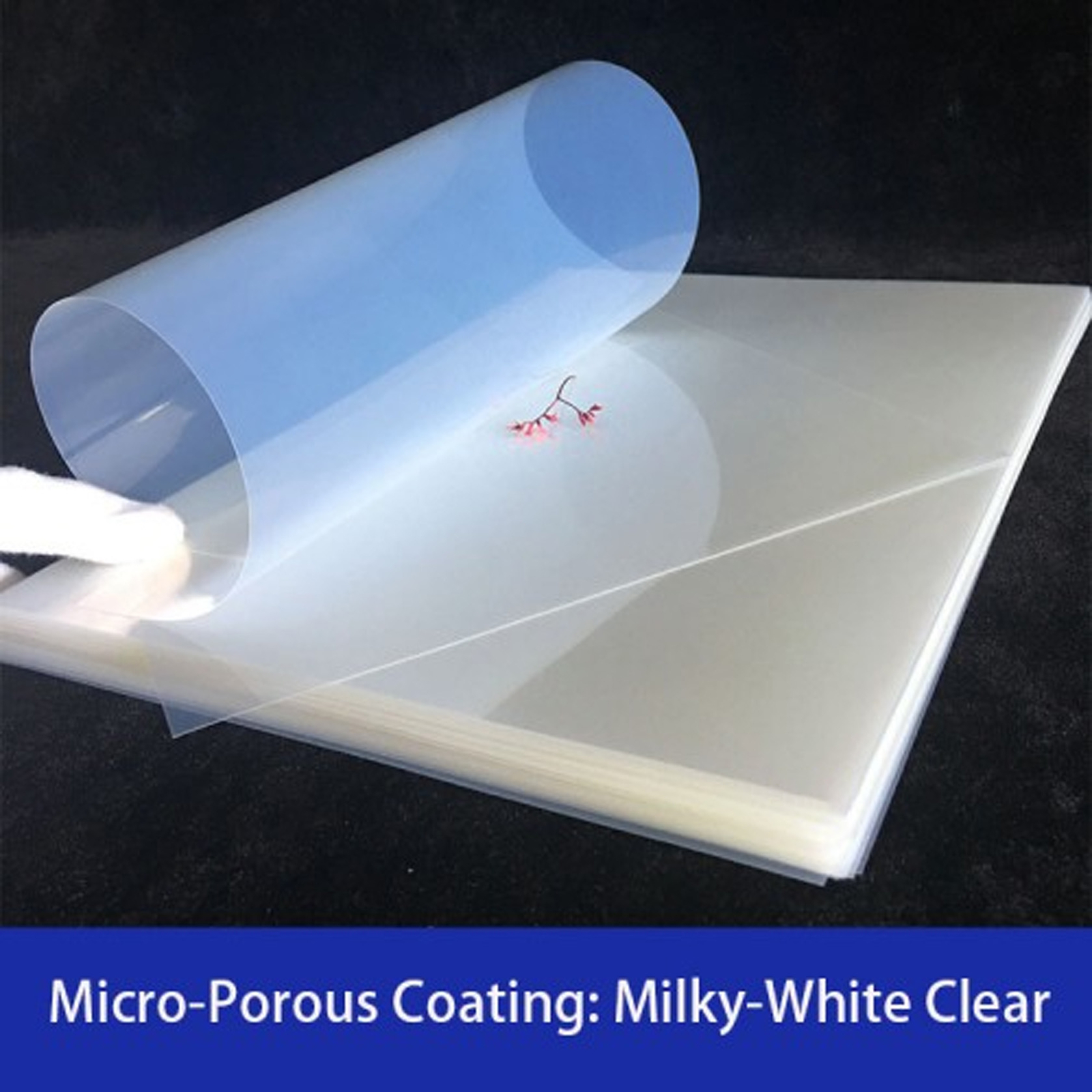 Waterproof Instant Dry Inkjet Milky Transparency Positive Film 11 x 17，50 sheets