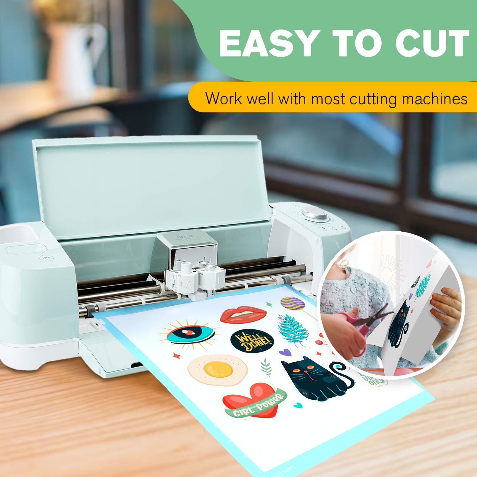 KIT Koala 100% Clear Sticker Paper for Inkjet + Self-Adhesive Laminating Sheets
