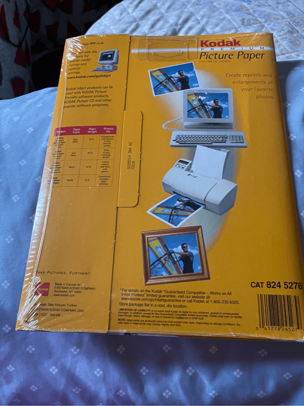 Kodak Premium Picture Paper 15 SheetsHeavy Weight High Gloss 8 1/2 X 11 8mil