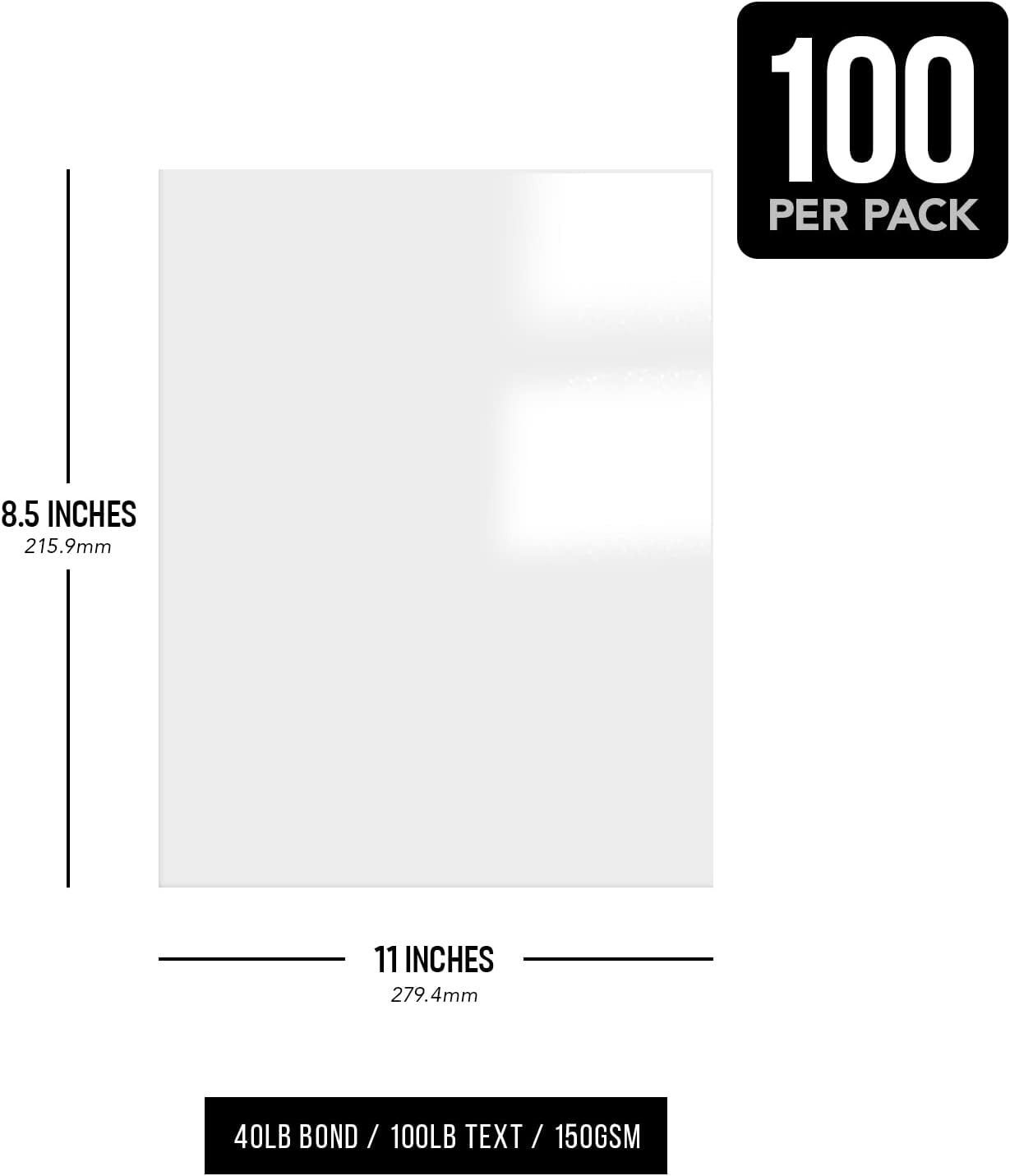 Double-Sided Glossy Paper – 8.5×11 – 100 Sheets – Ideal for Flyers & Brochures