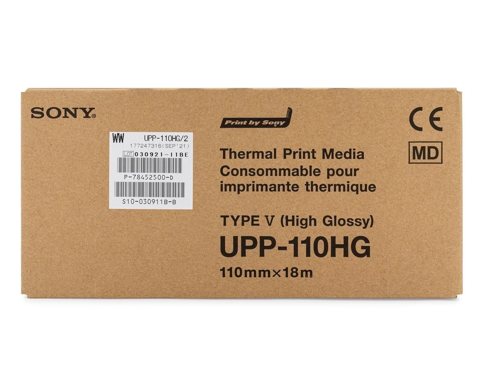 Sony UPP-110HG Thermal Print Media Video Imaging Paper 1box (10 Rolls) New