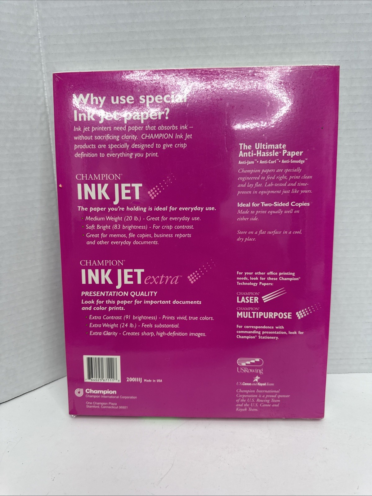 Champion Inkjet paper medium weight 200 sheets soft bright white