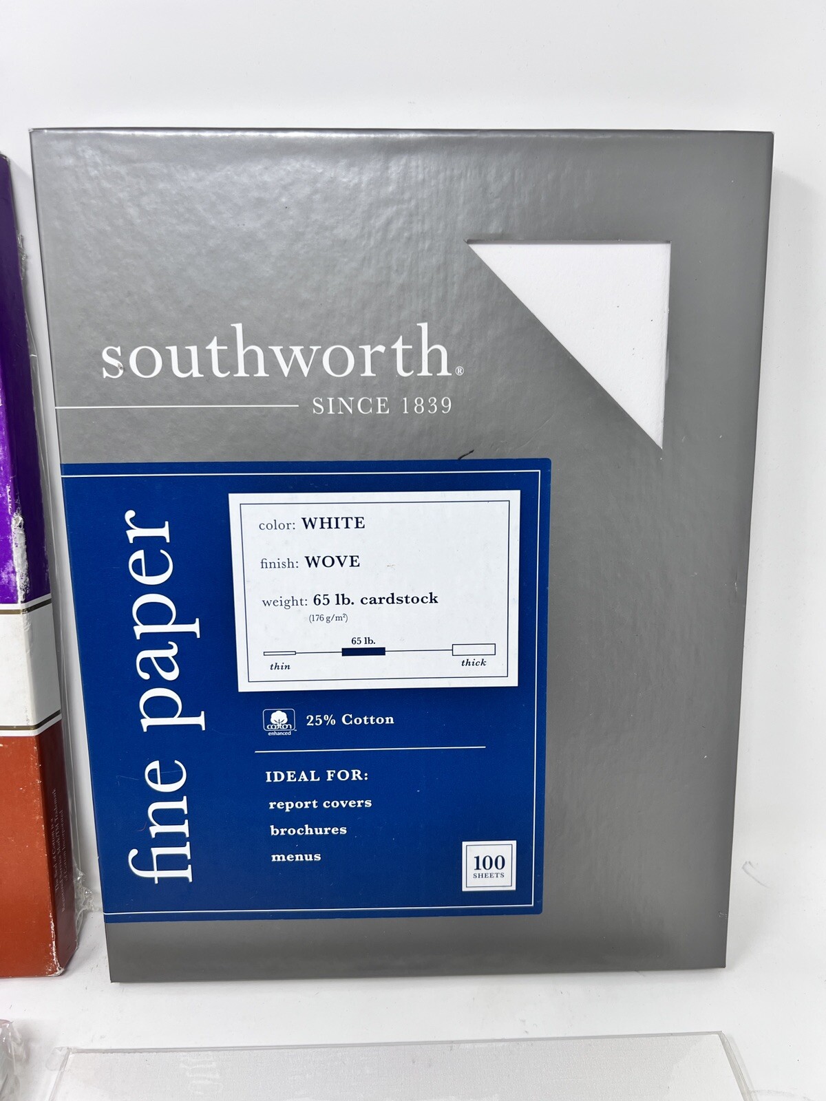 Lot Of 4 Packs Of Specialty Printer Paper Resume Fine Double Color Cover Stock