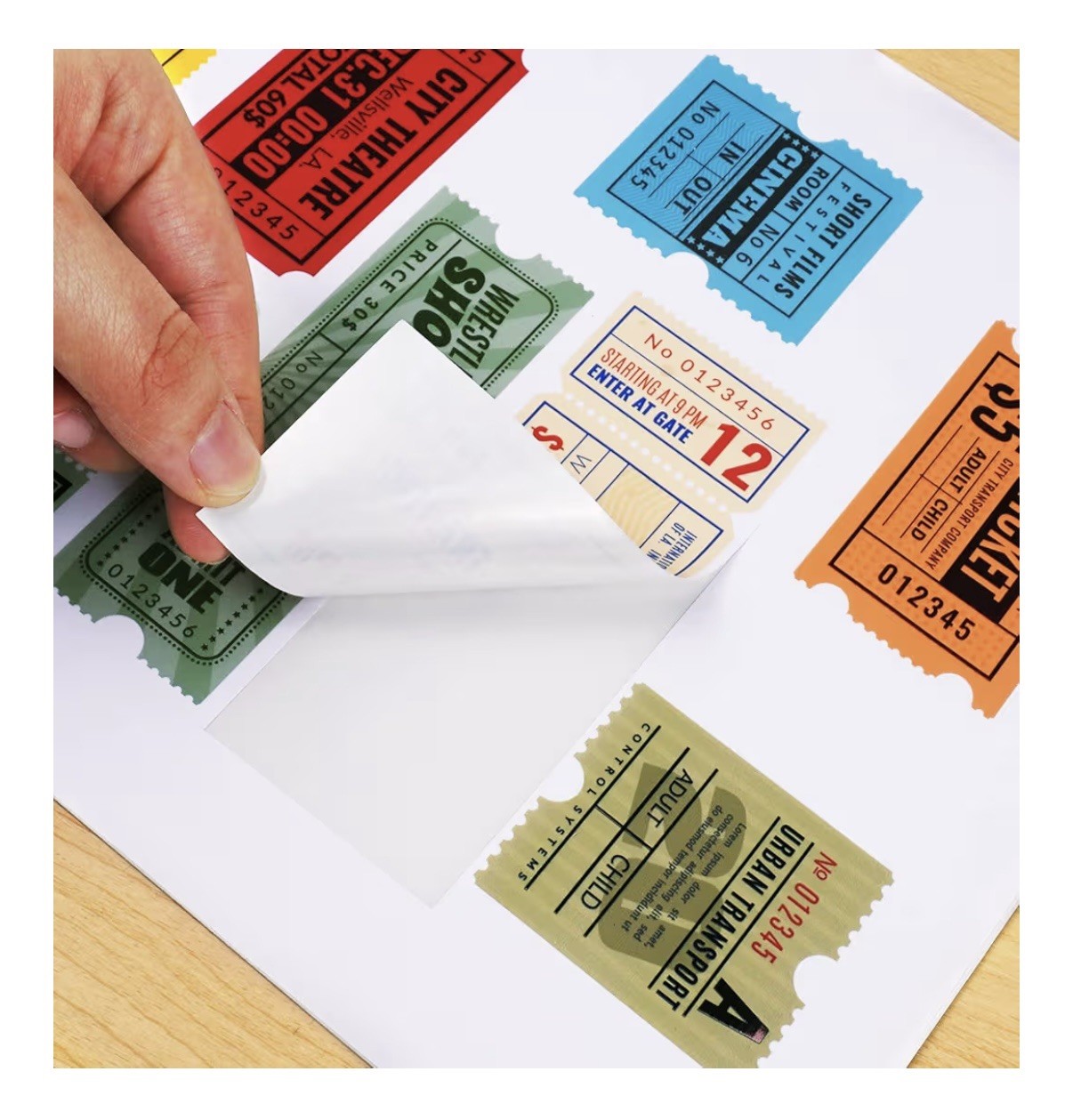 Lzerking Printable Vinyl Sticker Paper for Inkjet Printer 100 Sheets Matte White