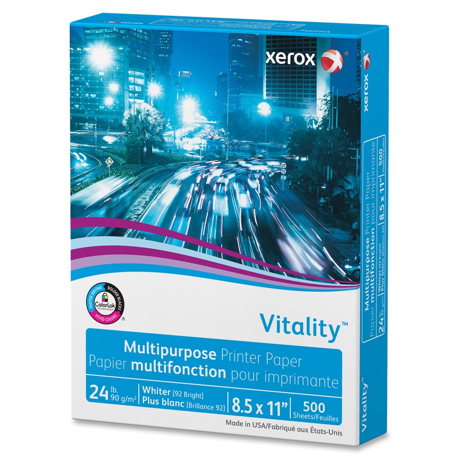 Xerox 3R02531 Copy & Multipurpose Paper 24lb 8.5×11 White