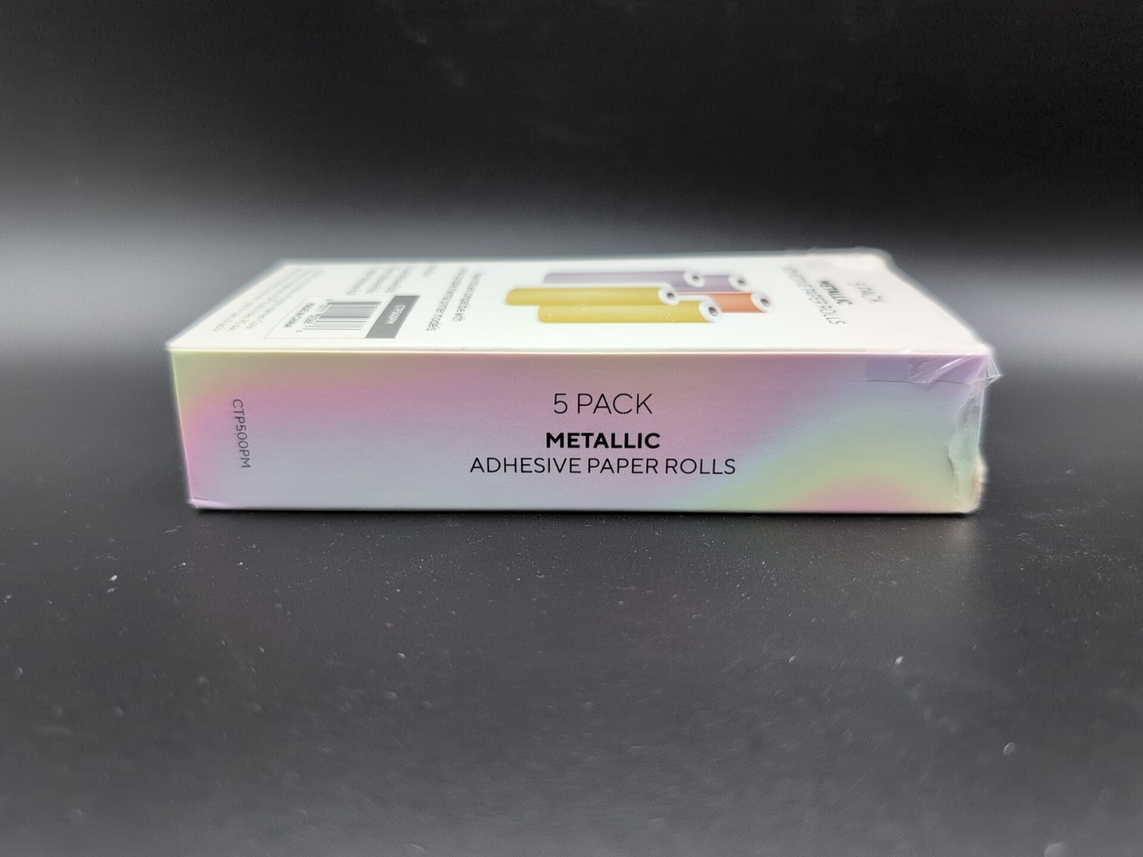 Core Innovations 5 Pack Metallic Adhesive Thermal Paper Rolls Gold Silver