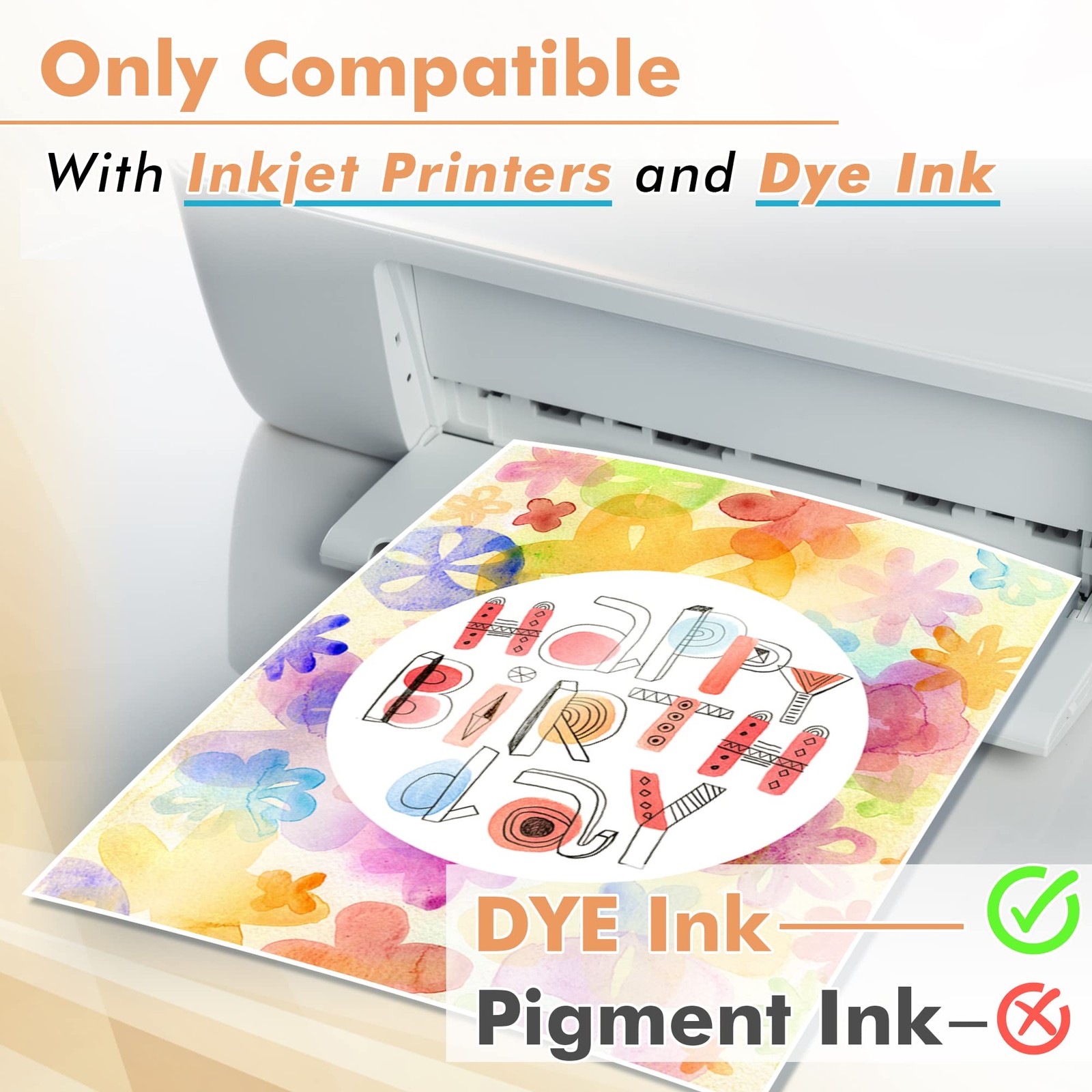 100 Sheets 4×6 Inch Koala Thick Glossy Inkjet Photo Paper DYE INK 200gsm 54LB
