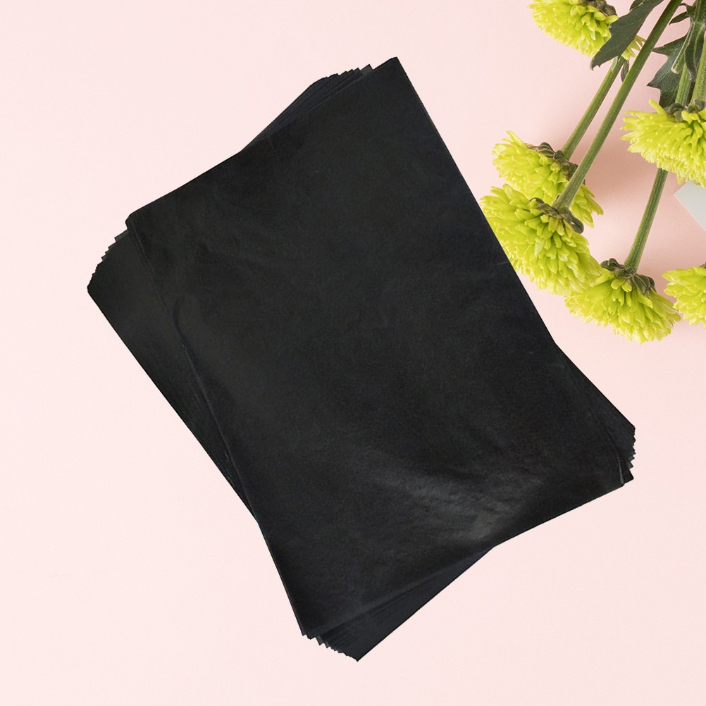 100Pcs Reusable Carbon Transfer Paper Black for Writing Tracing Art