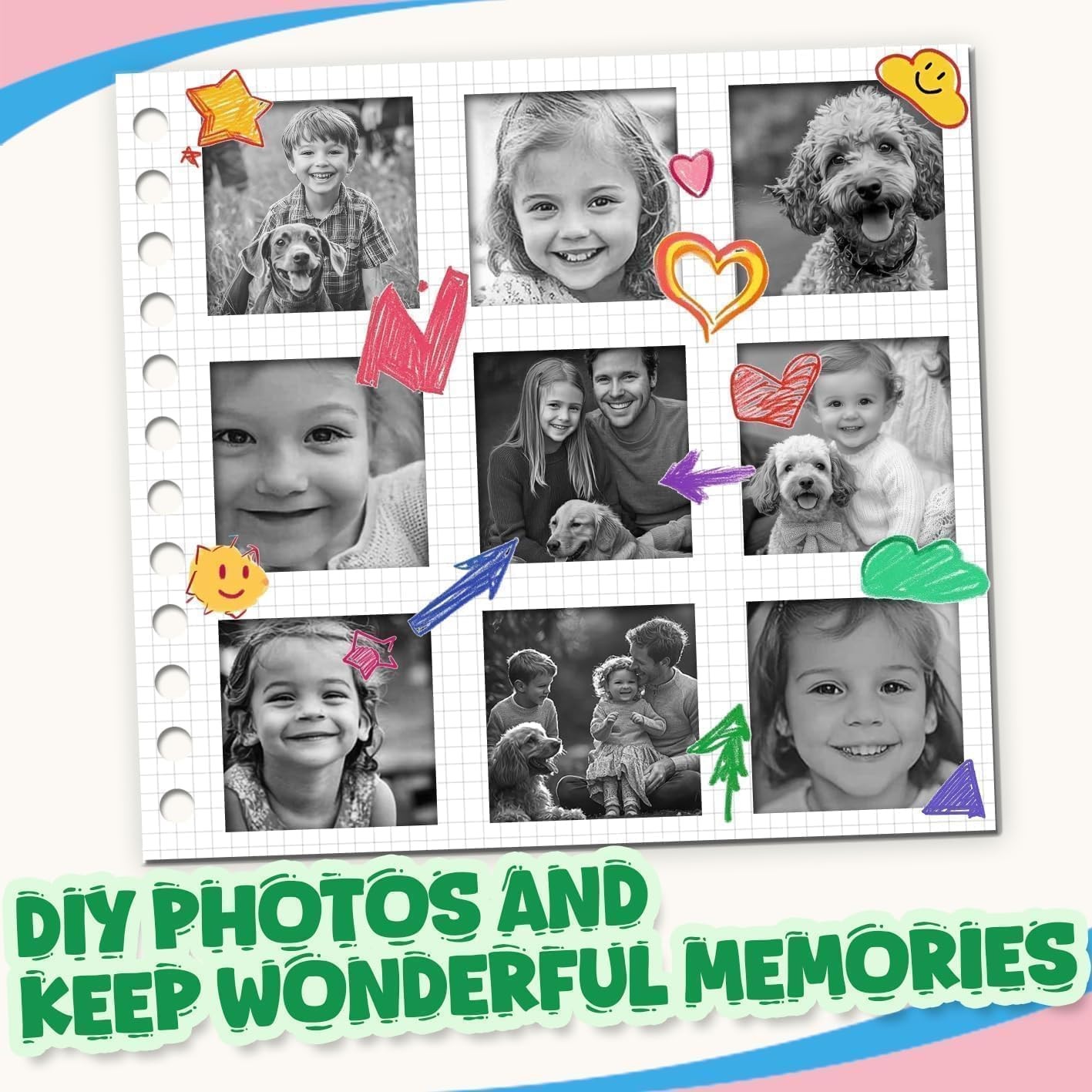 720Pcs Thermal Paper for Kids Camera Instant Print, 57x25mm 10PCS