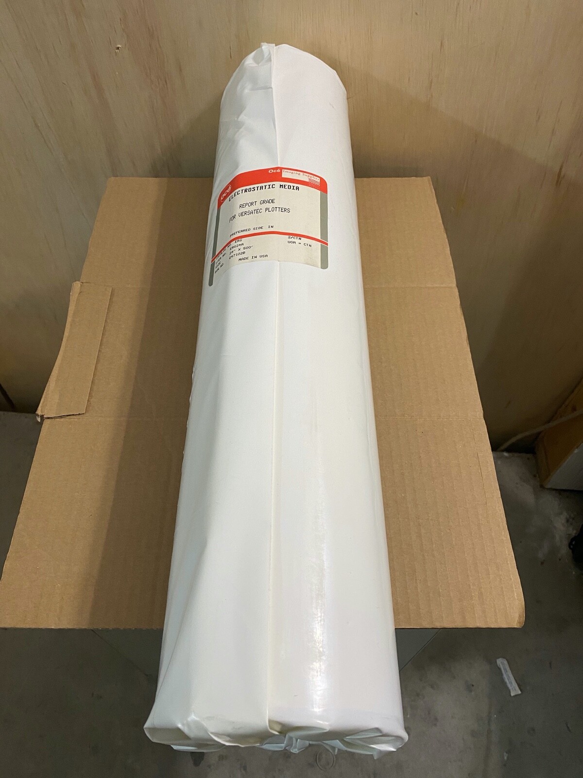 Oce Imaging Supplies Report Grade for Versatec Plotters 24″ x 500′ ERG24A