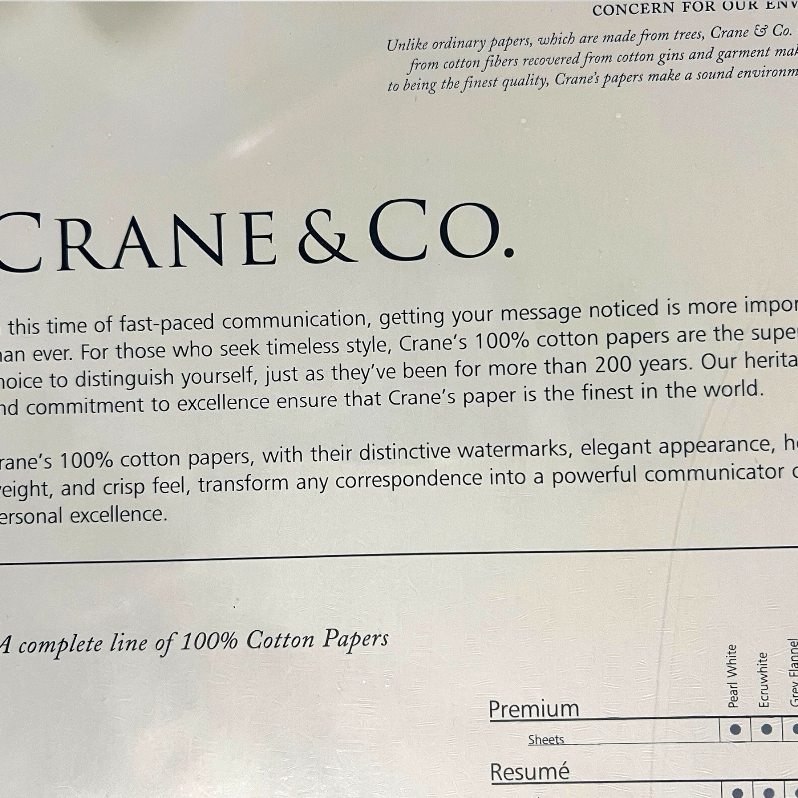 Crane & Co. Cranes Premium Weight Ecruwhite 8.5 X 11 Sheets (PS8116), 50 sheets