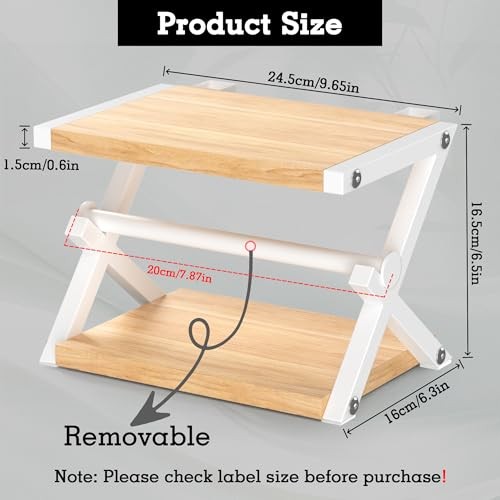 Label Holder for Rolls and Fan-Fold Labels, Thermal Shipping Beige + White