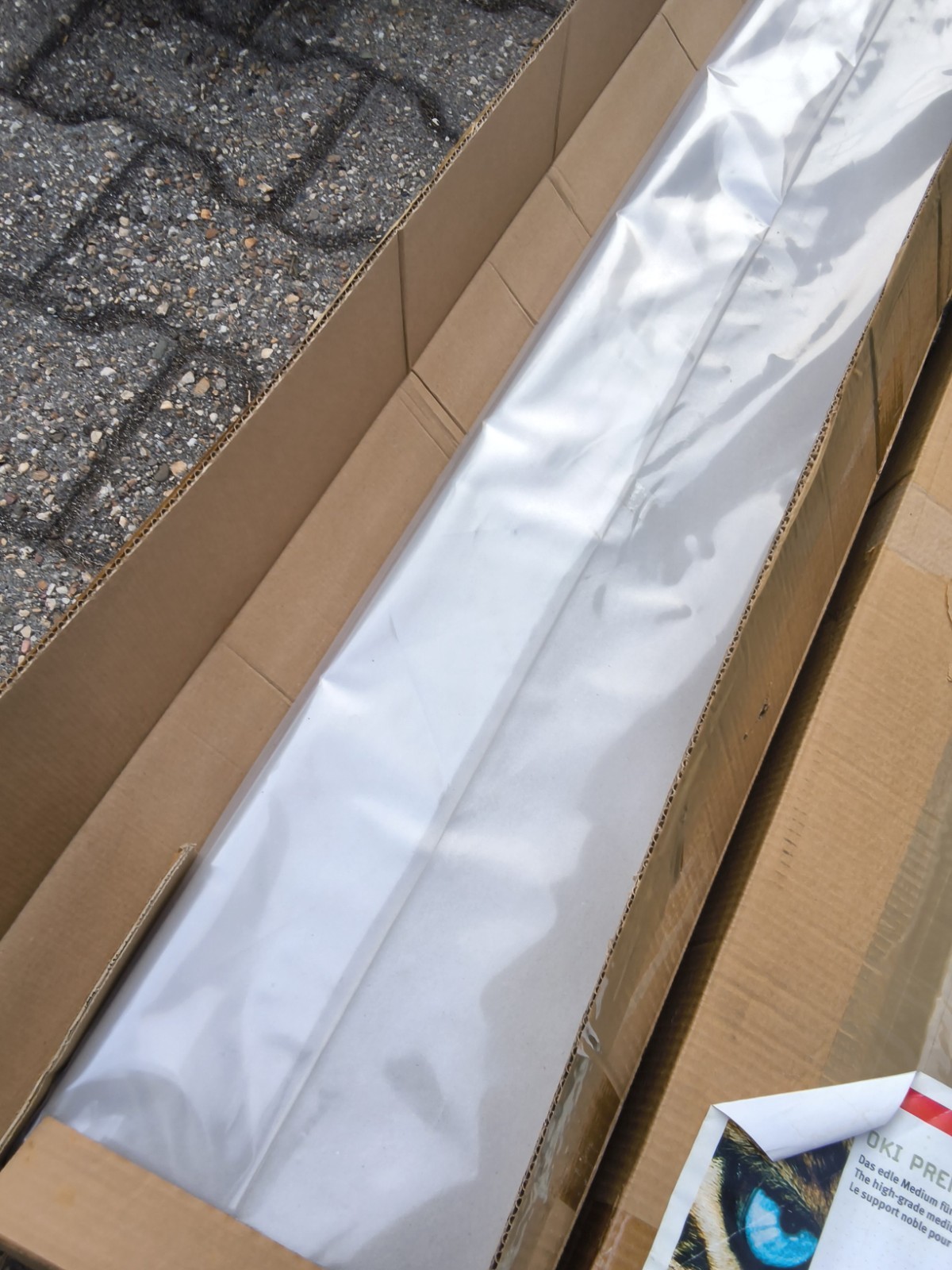 200 X OKI Banner Paper 215 X 1200mm Glossy WHITE