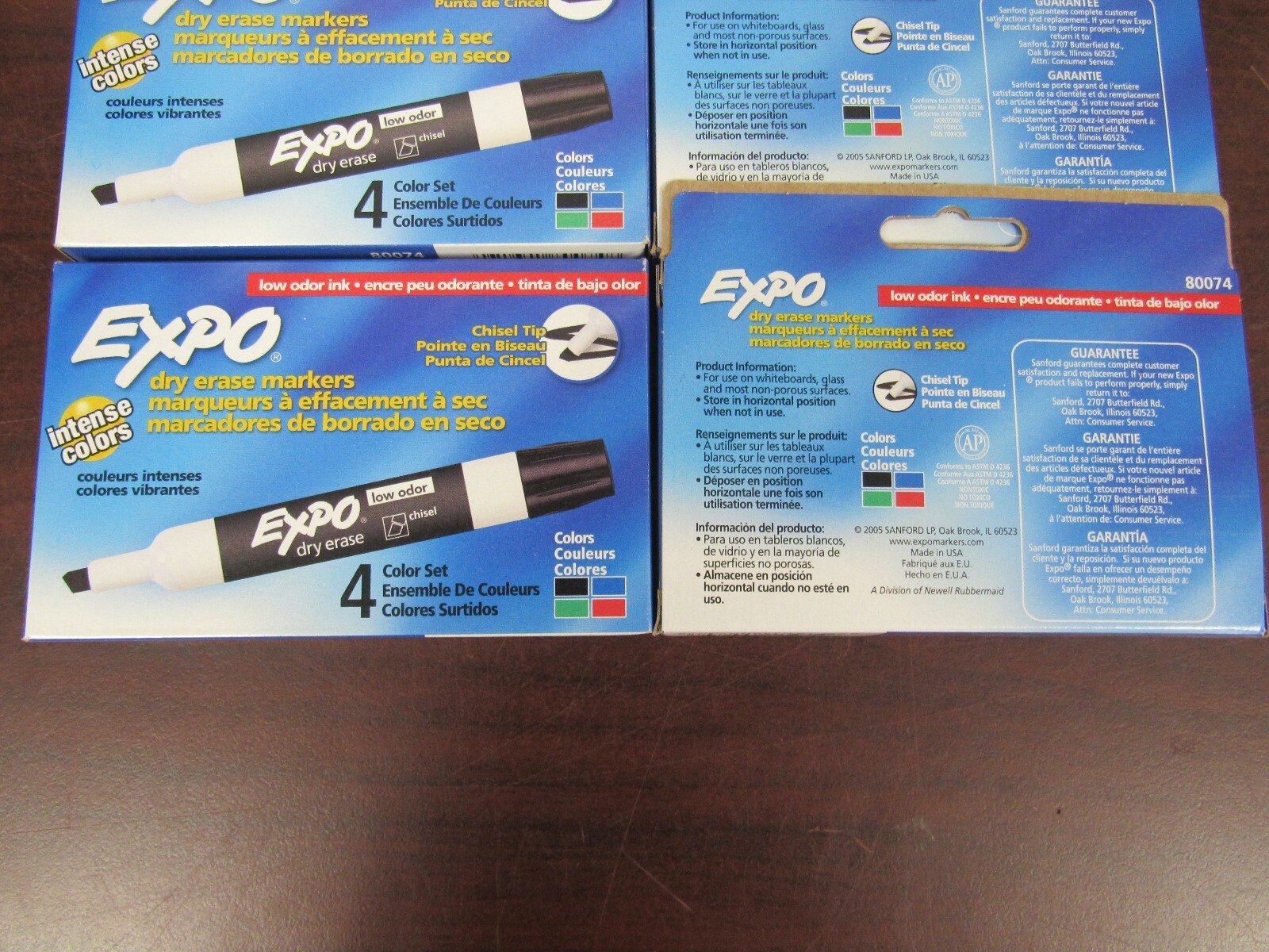 EXPO DRY ERASE MARKERS 4PK ASSORTED COLORS LOT OF 8 [22B]