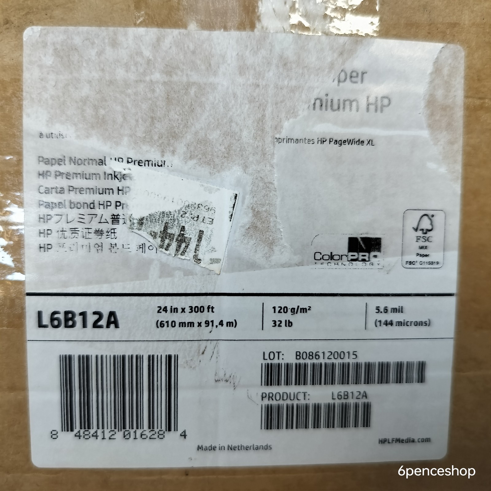 *Sealed in OB* HP L6B12A Premium Wide Format Bond Paper 24″x300′