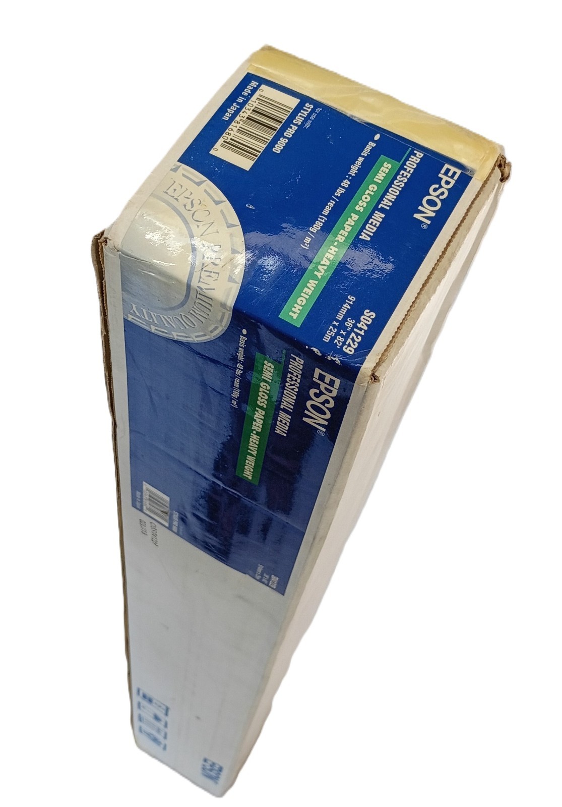 Epson S041229 Heavyweight Semi‑Gloss Paper Roll 36″ x 82′ Wide Format RC Photo