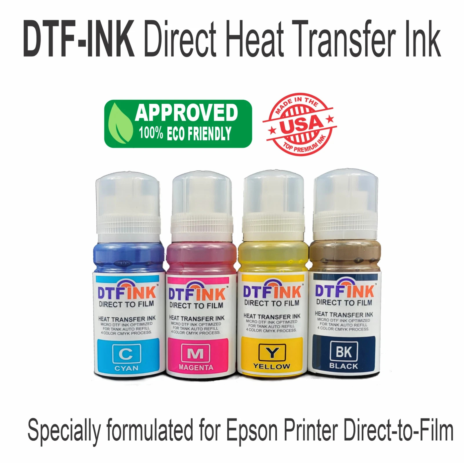 Epson Printer with DTF ink plus Heat Press 12″x15″ T-Shirt Maker Bundle/